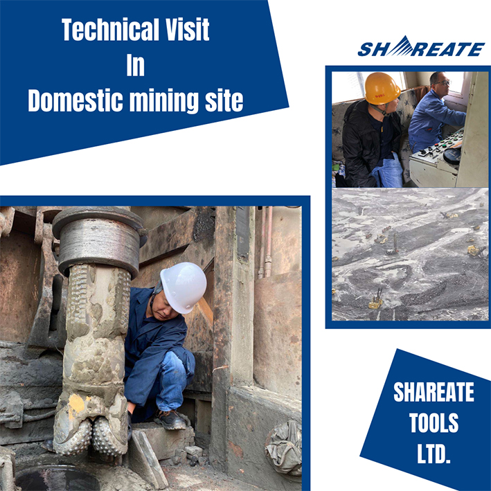 Shareate обслуживает заказчиков по вопросам трехшарошечных долот в шахтах.